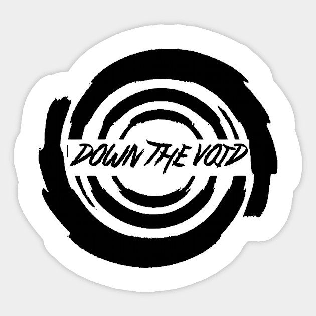 Down The Void Logo Inverted Sticker by DownTheVoid